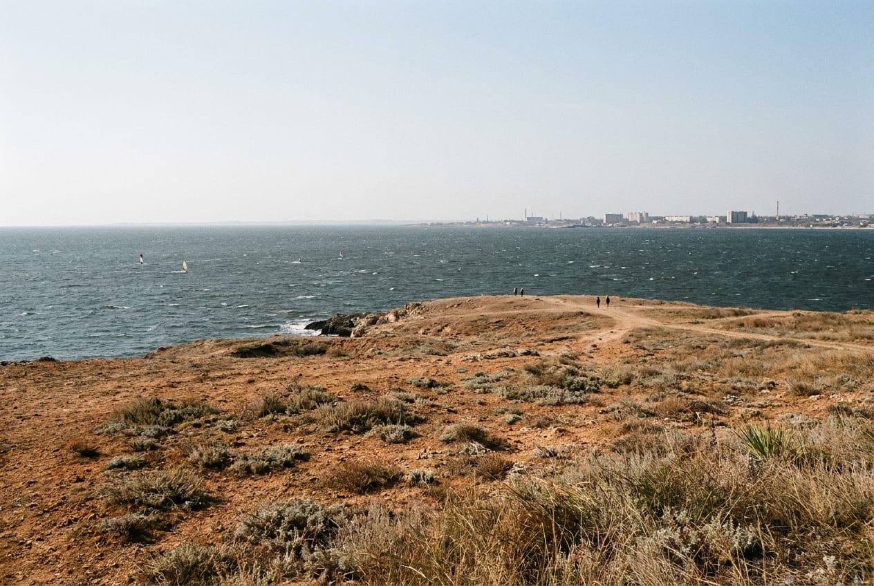 Мыс Казантип в Щёлкино: кольцевой риф и дикие пляжи Крыма