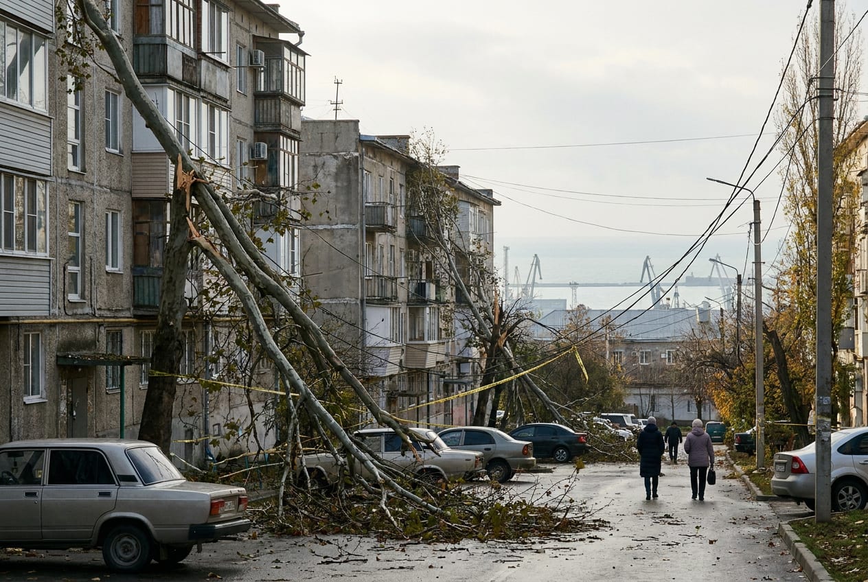 Бора в Новороссийске: 46 дней в году ломаные деревья и счета в два раза больше