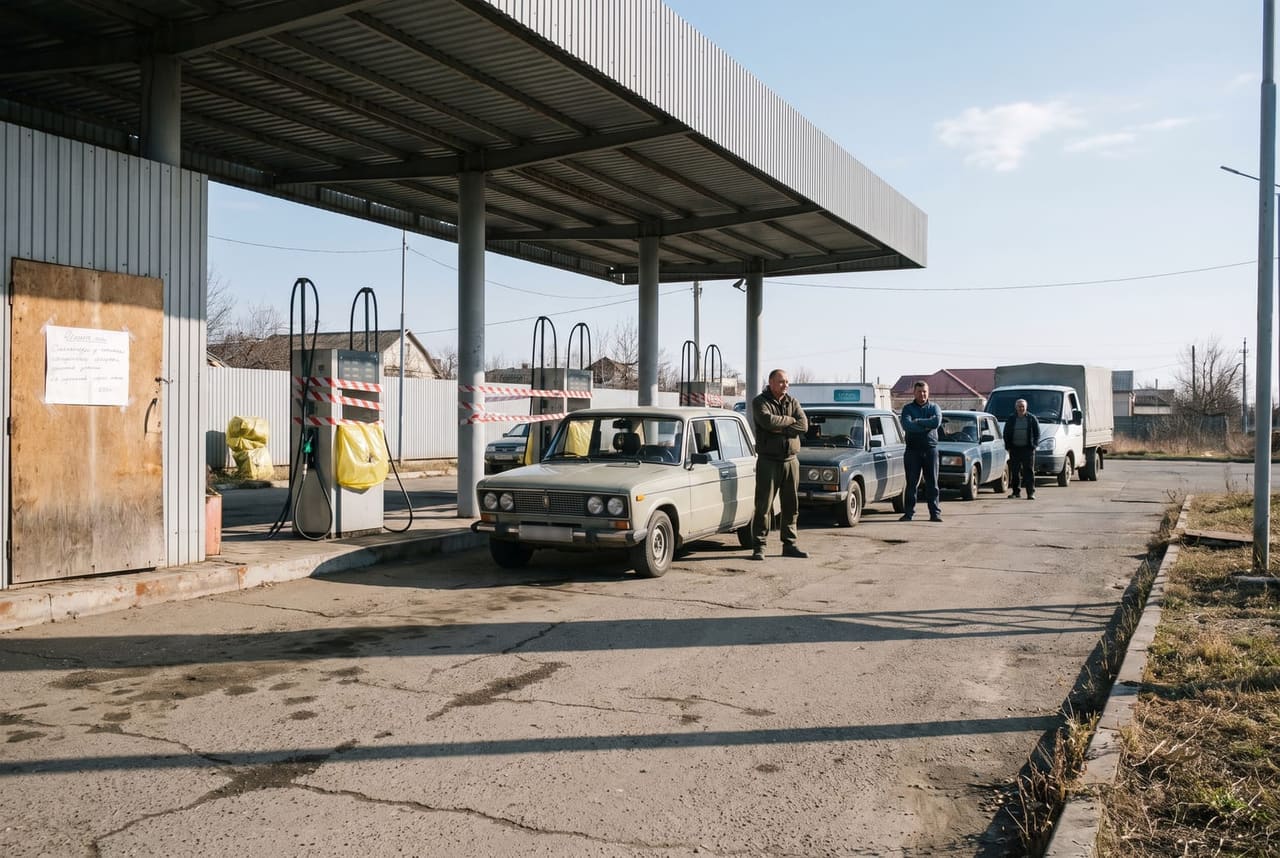 На Кубани закрыто 61% АЗС: топливо раздают с жёсткими лимитами